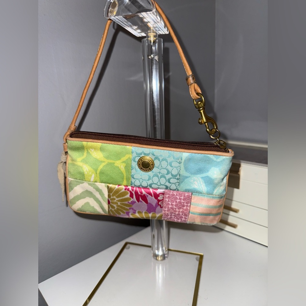 Coach Colorful Patchwork Women's Wristlet